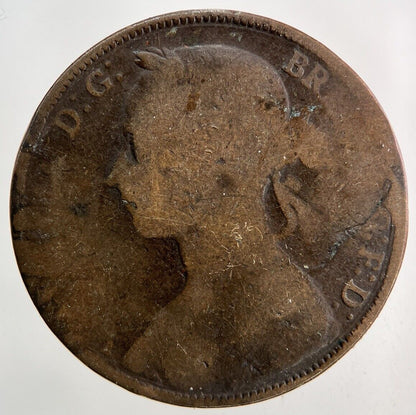 1887 Victoria One Penny Coin | Collectable Grade