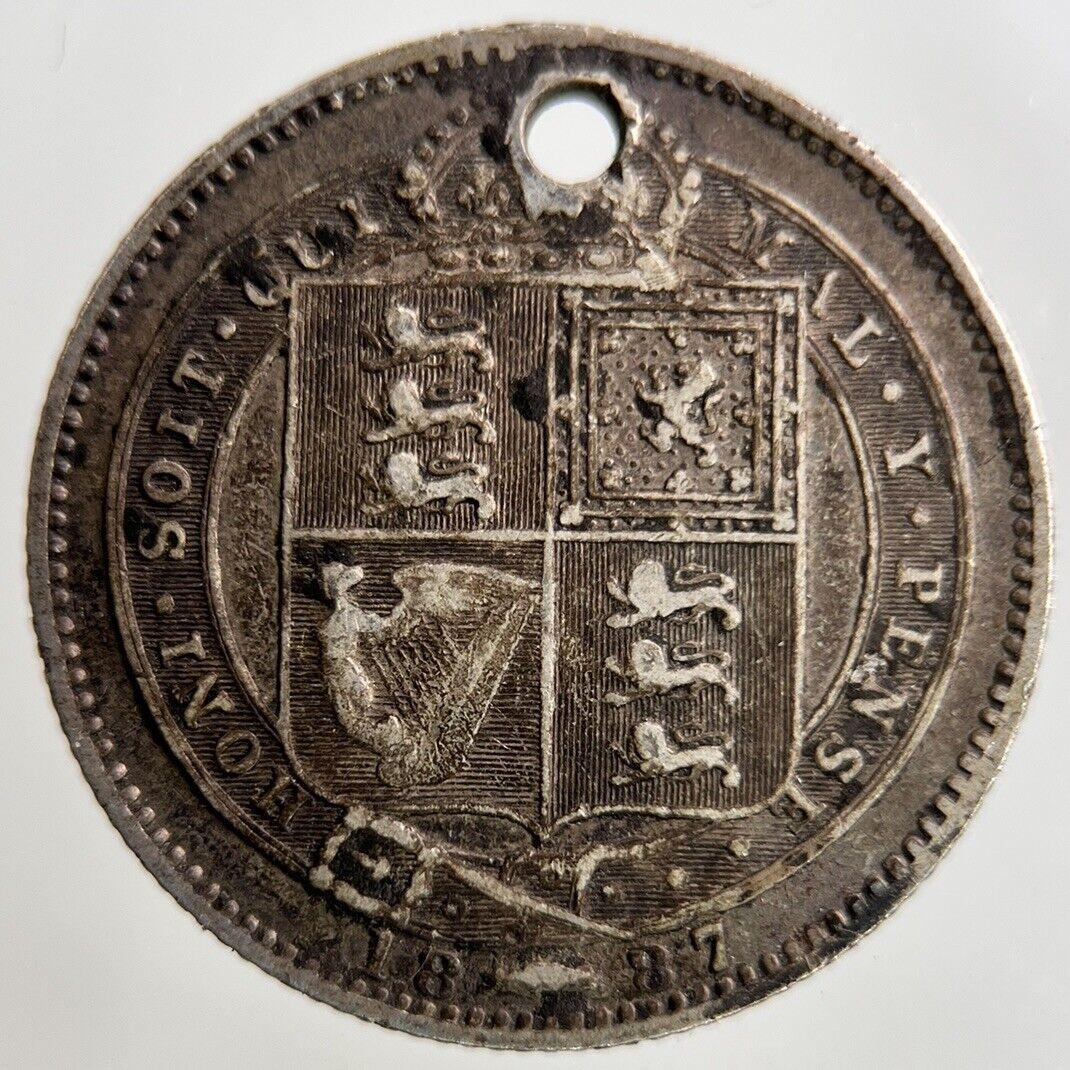 1887 Victoria Shilling Silver Coin | Collectable Grade