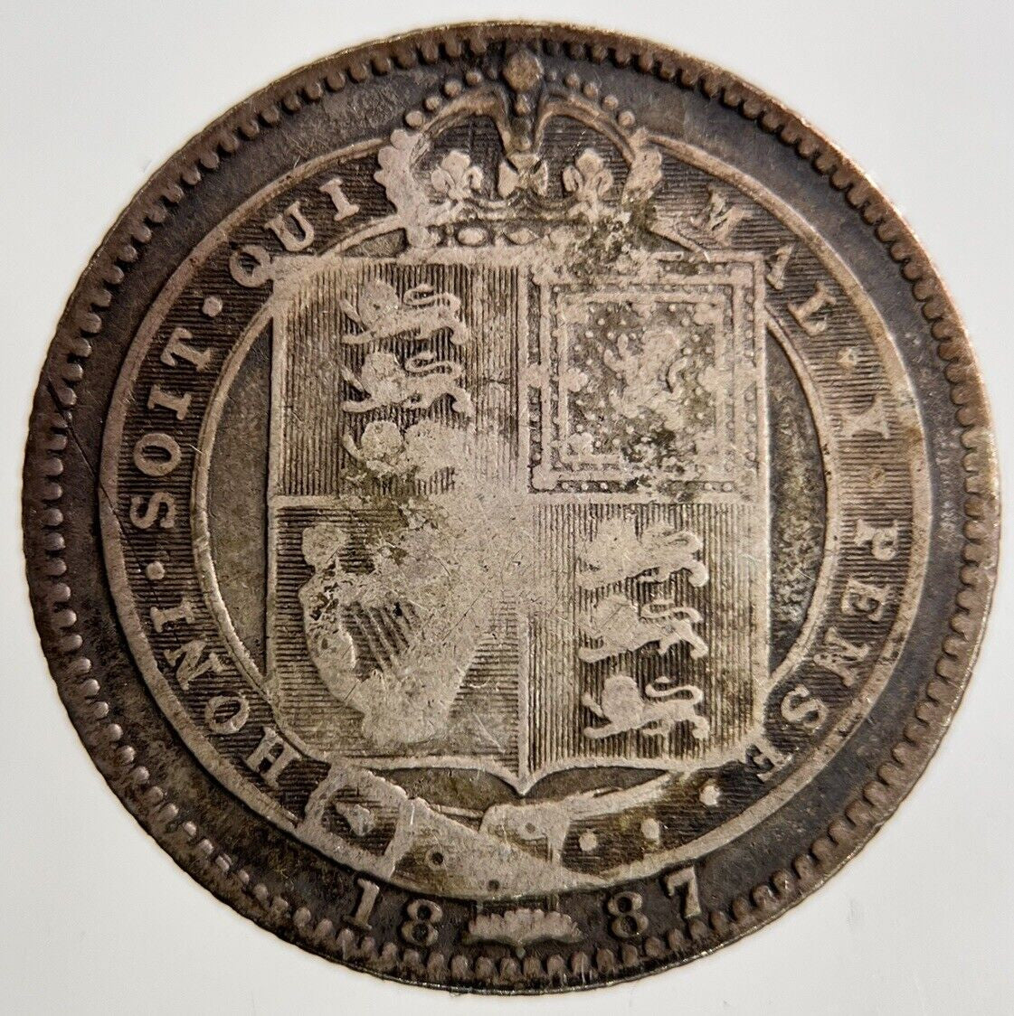 1887 Victoria Shilling Silver Coin | Collectable Grade