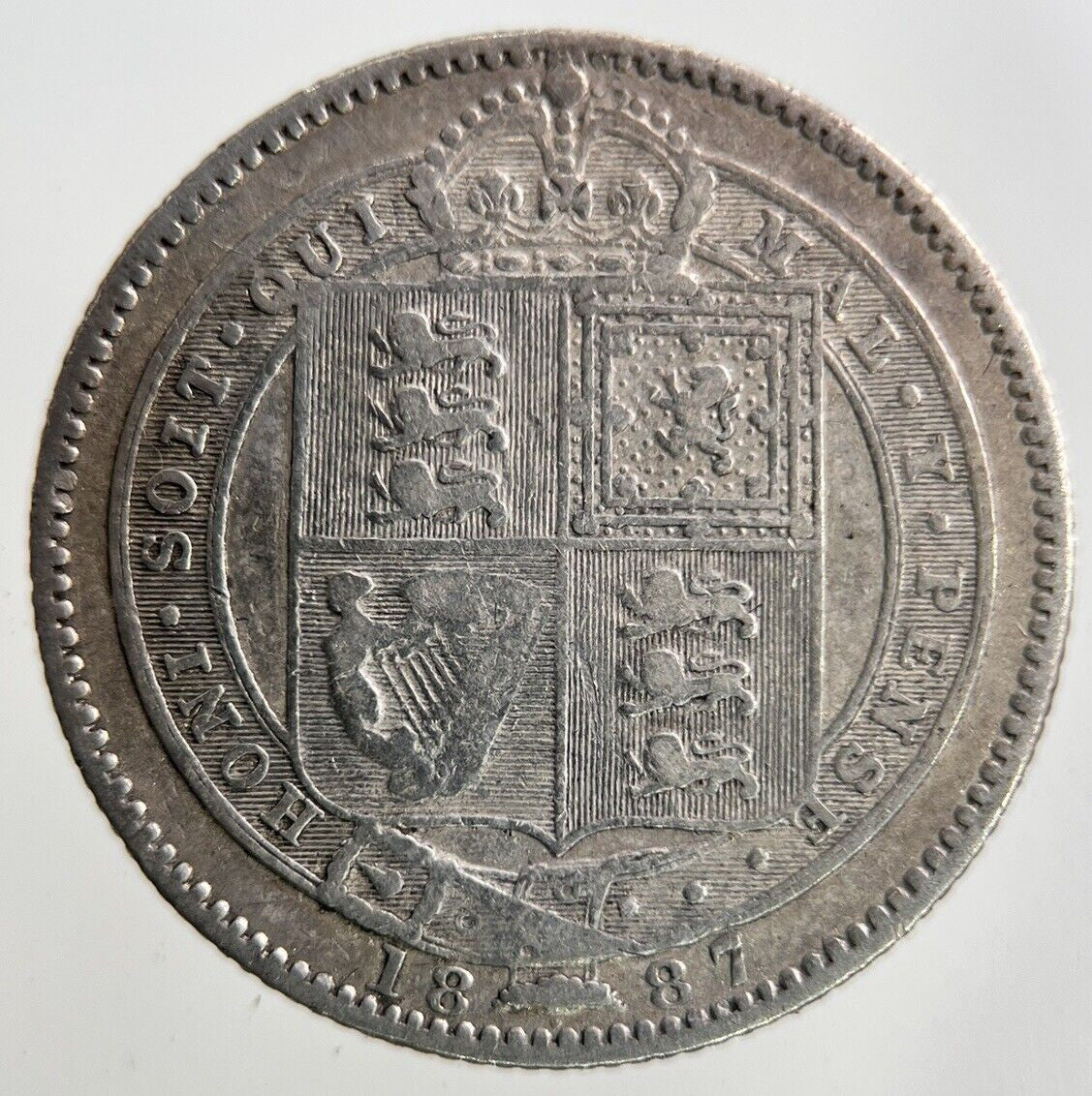 1887 Victoria Shilling Silver Coin | Collectable Grade