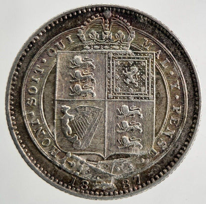 1887 Victoria One Shilling Silver Coin | Very High Grade