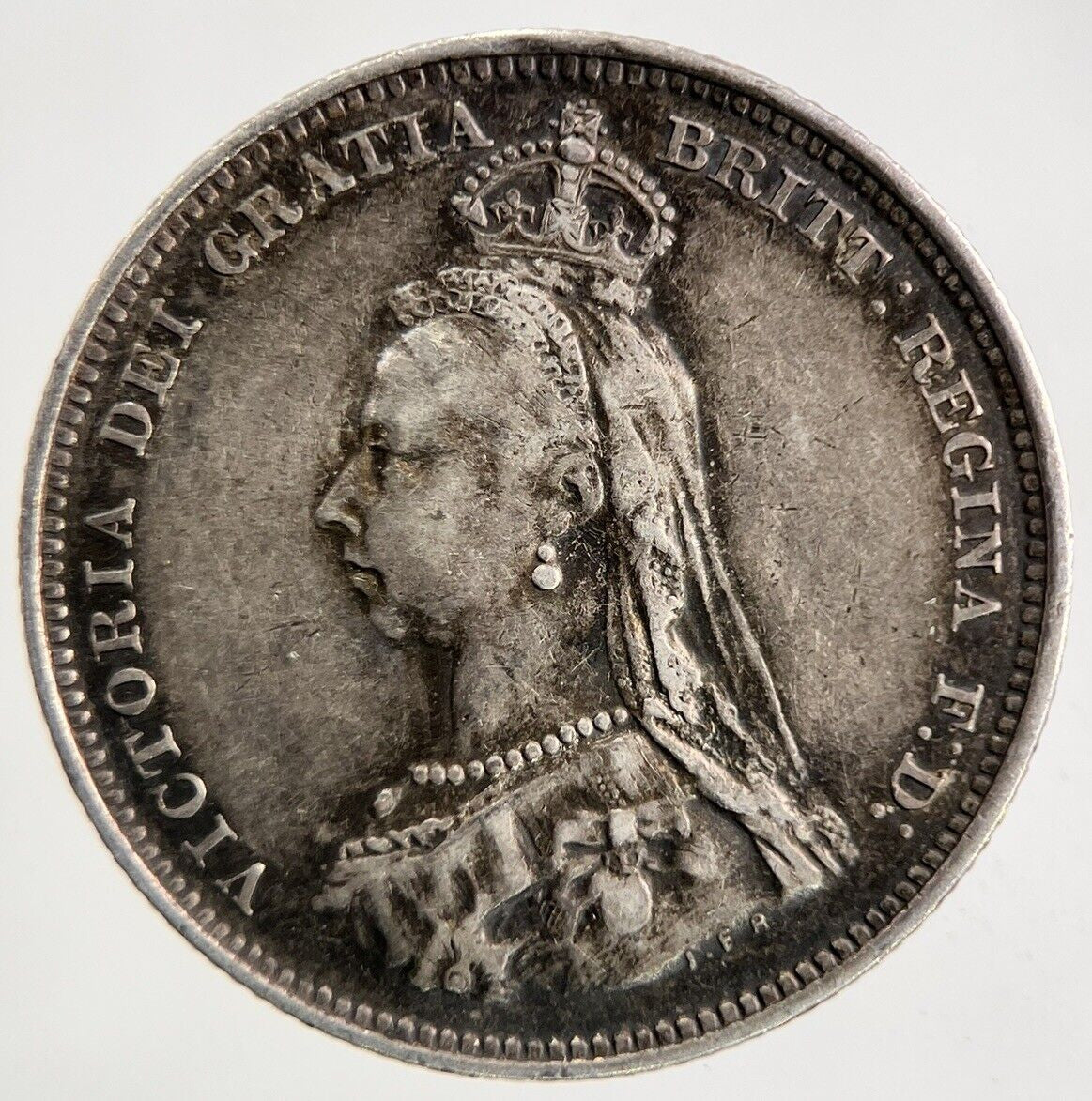 1887 Victoria One Shilling Silver Coin | Very High Grade