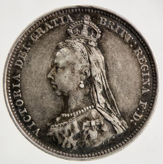 1887 Victoria One Shilling Silver Coin | Very High Grade
