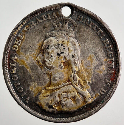 1887 Victoria Shilling Silver Coin | Fine Collectable Grade