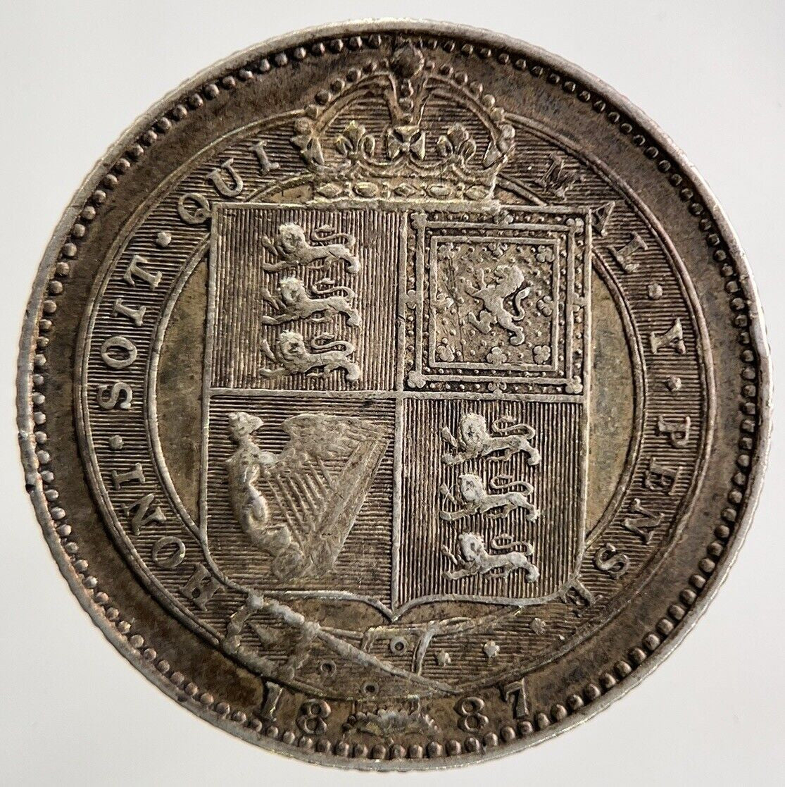 1887 Victoria One Shilling Silver Coin | Very High Grade