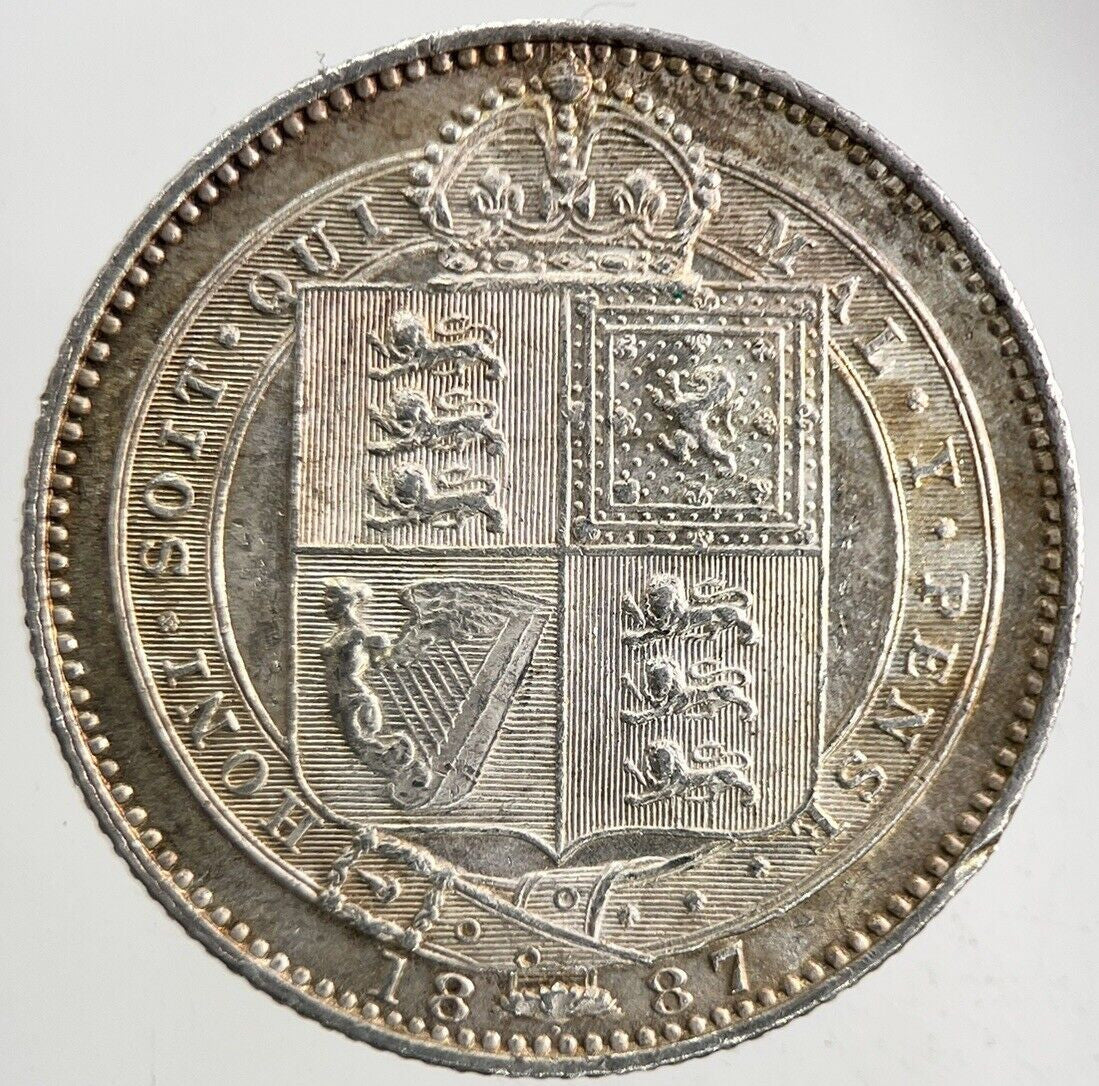 1887 Victoria One Shilling Silver Coin | Very High Grade