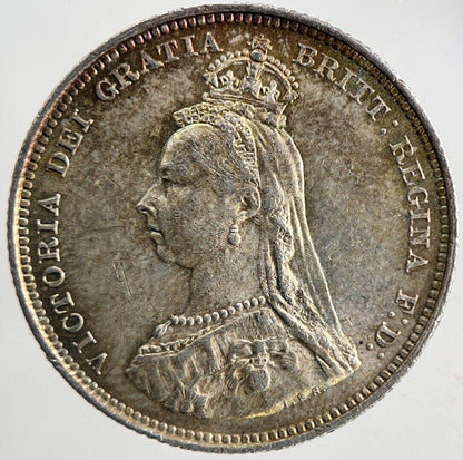 1887 Victoria One Shilling Silver Coin | Very High Grade
