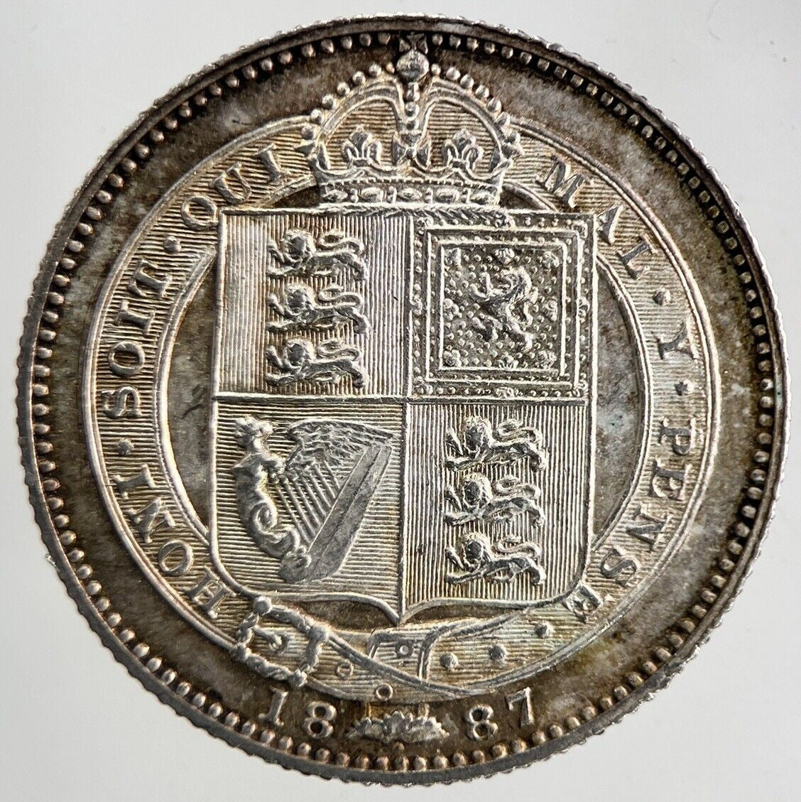 1887 Victoria One Shilling Silver Coin | Very High Grade