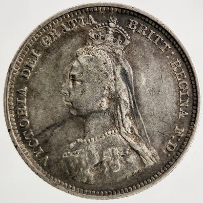 1887 Victoria One Shilling Silver Coin | Very High Grade