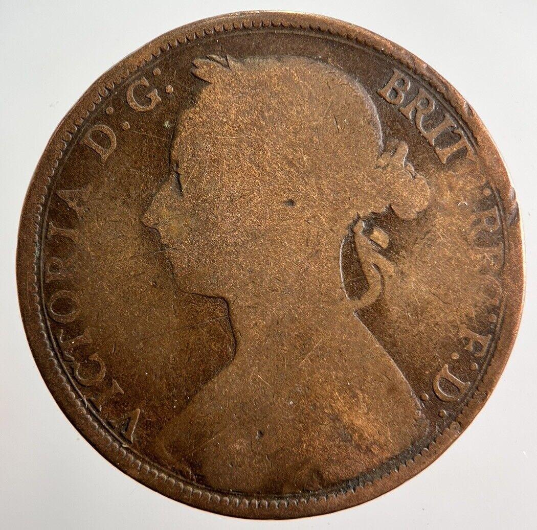 1887 Victoria One Penny Coin | Collectable Grade