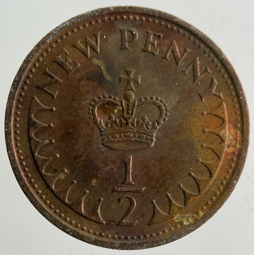 1971 Elizabeth II 2nd New 1/2 Half-Penny Coin | Fine Collectable Grade