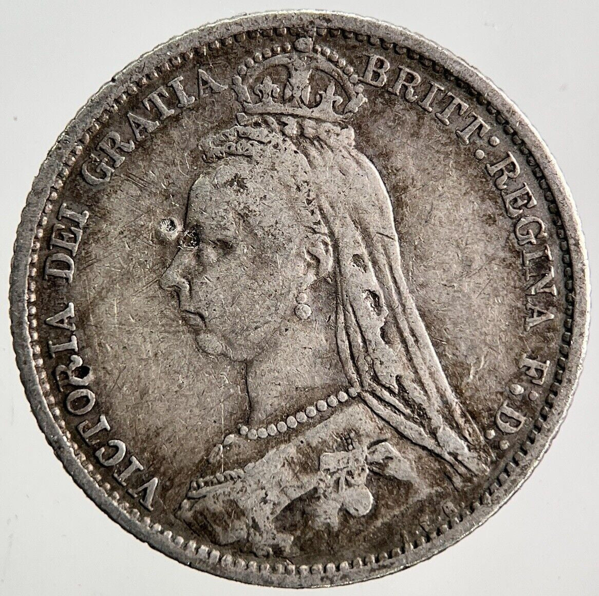 1887 Victoria Sixpence Silver Coin | Collectable Grade | a3414