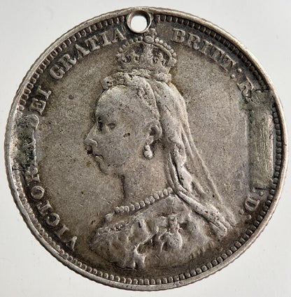 1887 Victoria Sixpence Silver Coin | Collectable Grade | a8206