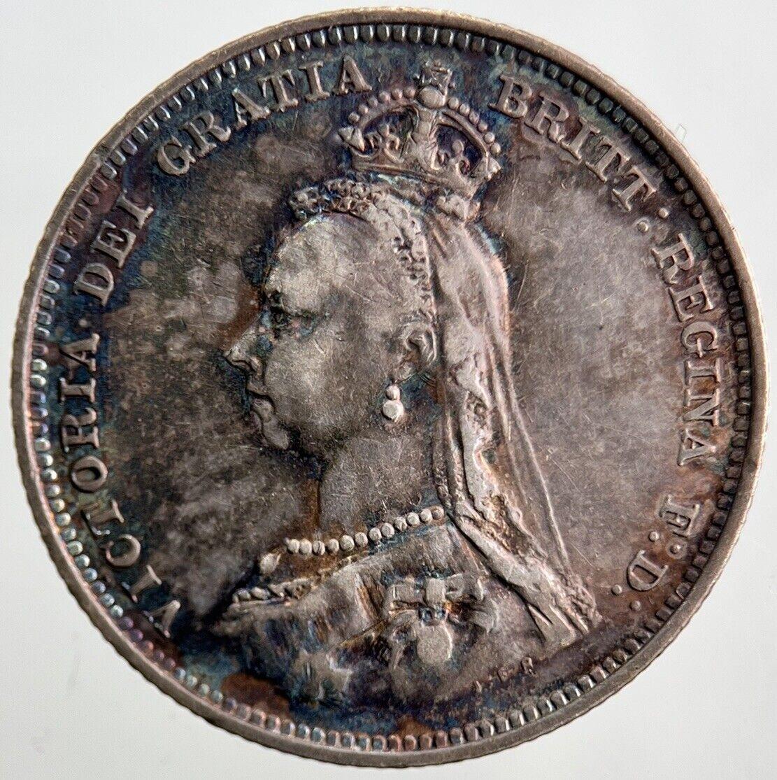 1887 Victoria Shilling Silver Coin | Fine Collectable Grade | a3127