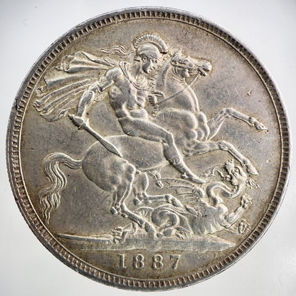 1887 Victoria Silver Crown Coin | Very High Grade