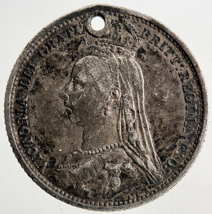 1887 Victoria Sixpence Silver Coin | Fine Collectable Grade