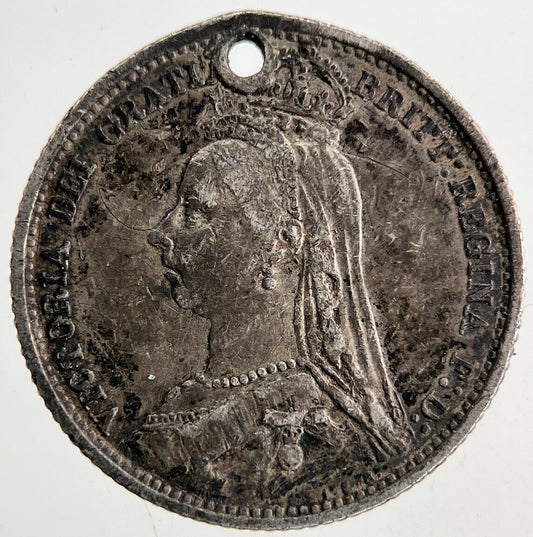 1887 Victoria Sixpence Silver Coin | Fine Collectable Grade