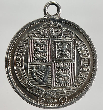 1887 Victoria Sixpence Silver Coin | Very High Grade | a2457