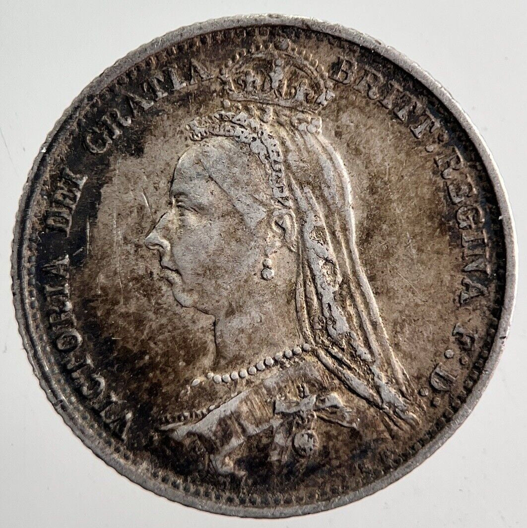 1887 Victoria Sixpence Silver Coin | Very High Grade