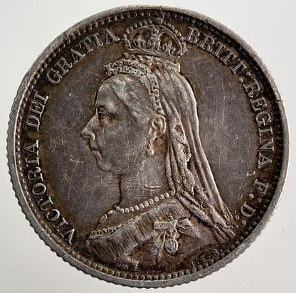 1887 Victoria Sixpence Silver Coin | Fine Collectable Grade