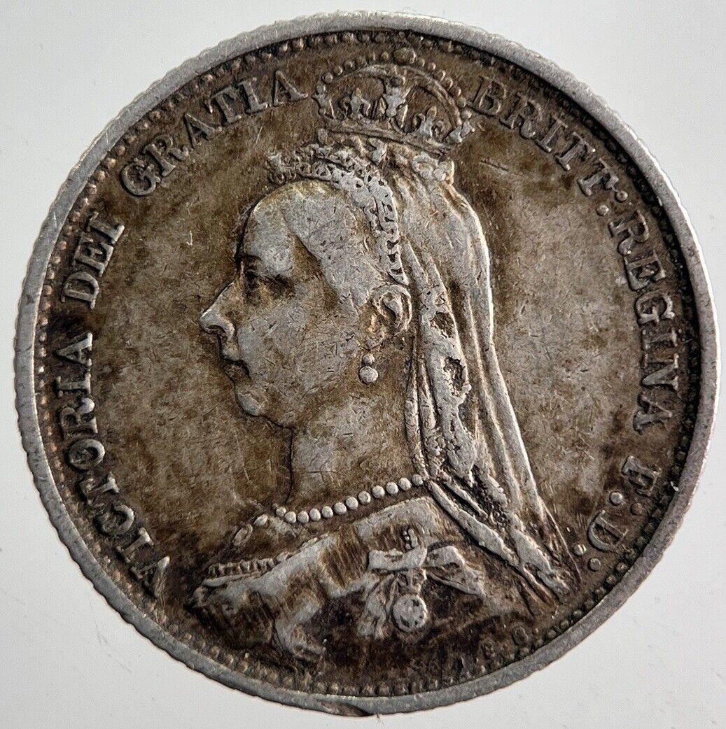 1887 Victoria Sixpence Silver Coin | Very High Grade