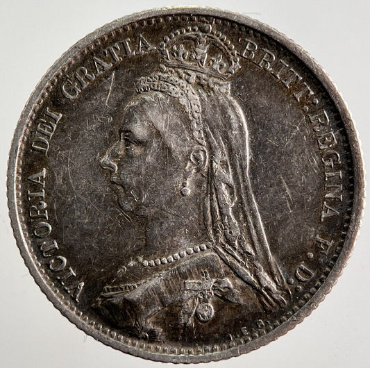 1887 Victoria Sixpence Silver Coin | Fine Collectable Grade