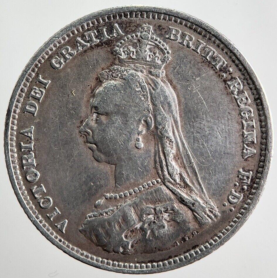 1887 Victoria Shilling Silver Coin | Fine Collectable Grade
