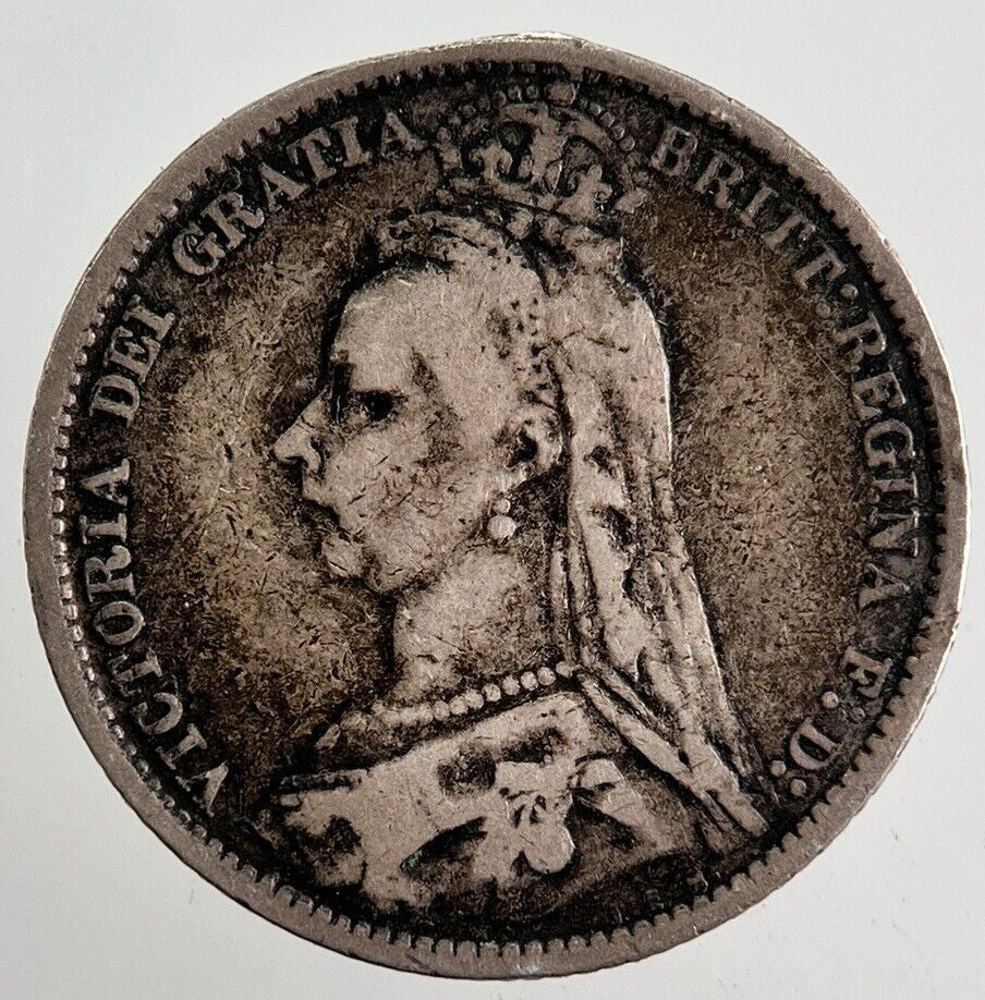 1887 Victoria Sixpence Silver Coin | Fine Collectable Grade