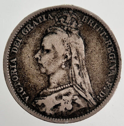1887 Victoria Sixpence Silver Coin | Fine Collectable Grade
