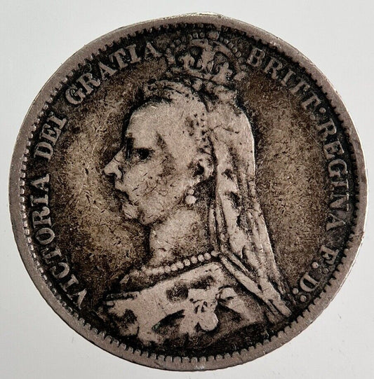 1887 Victoria Sixpence Silver Coin | Fine Collectable Grade