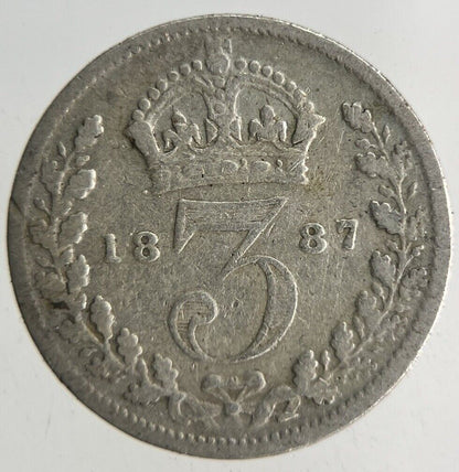 1887 Victoria Threepence Silver Coin | Collectable Grade