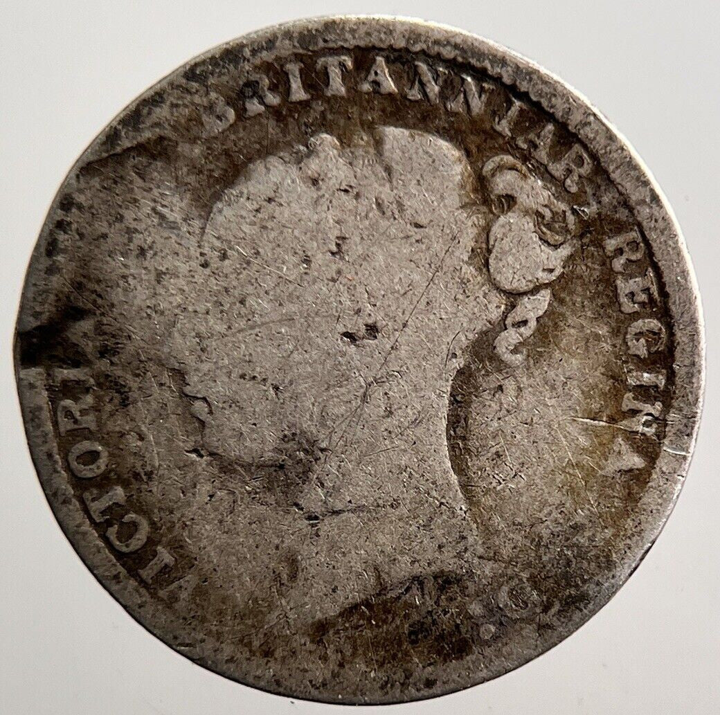 1887 Victoria Threepence Silver Coin | Fair Grade | a3572