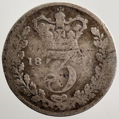 1887 Victoria Threepence Silver Coin | Fair Grade | a3572