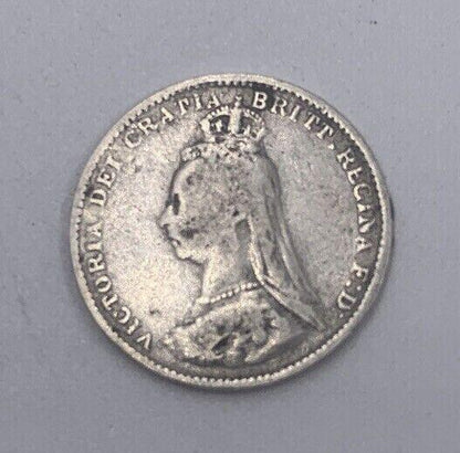 1887 Victoria Threepence | British Silver Coin | Collectable Grade | a63
