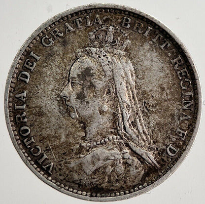 1887 Victoria Threepence Silver Coin | Fine Collectable Grade | a8588