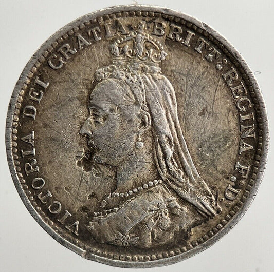 1887 Victoria Threepence Silver Coin | Very High Grade | a5562