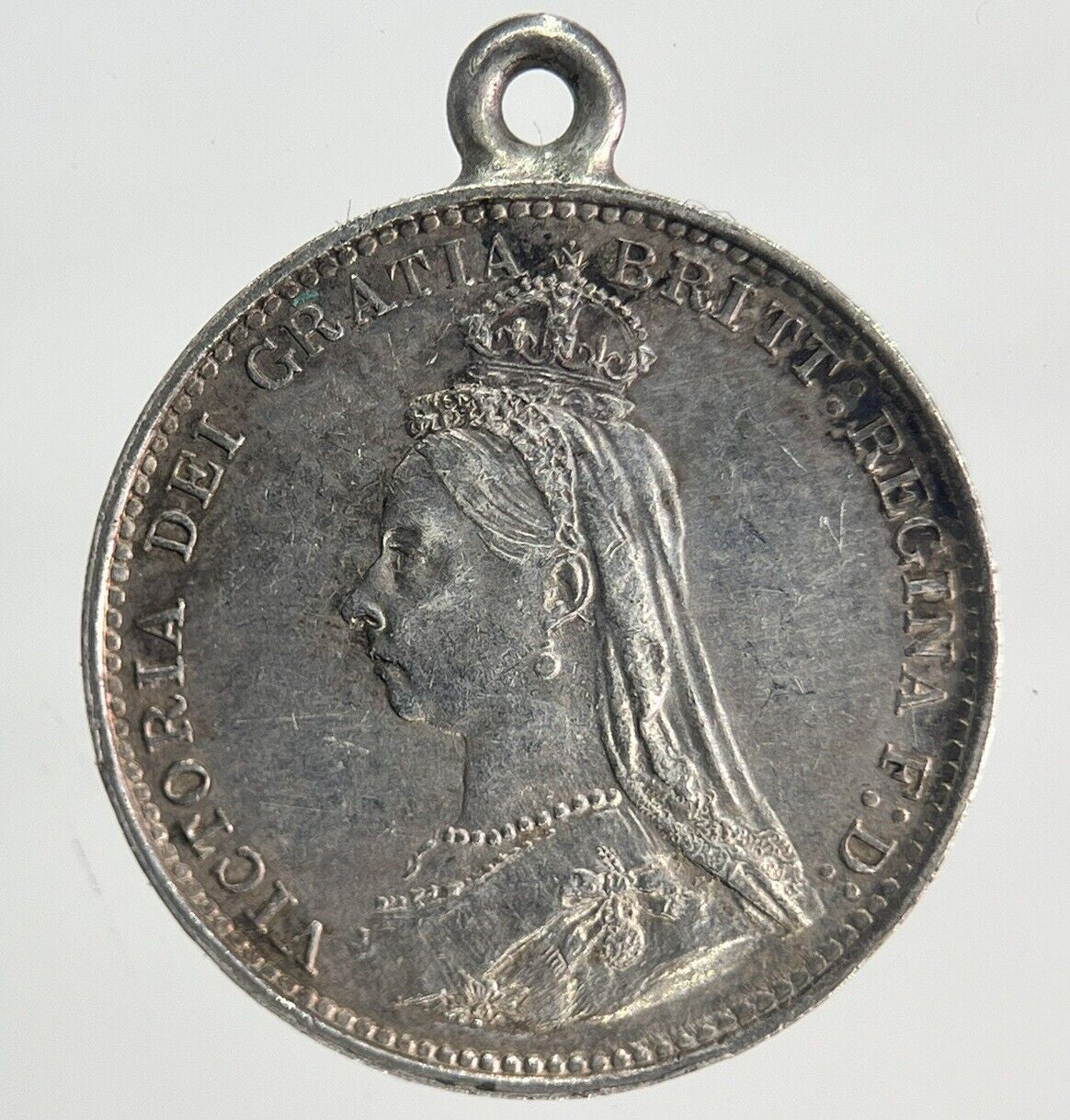 1887 Victoria Threepence Silver Coin | Very Fine Grade | a1973