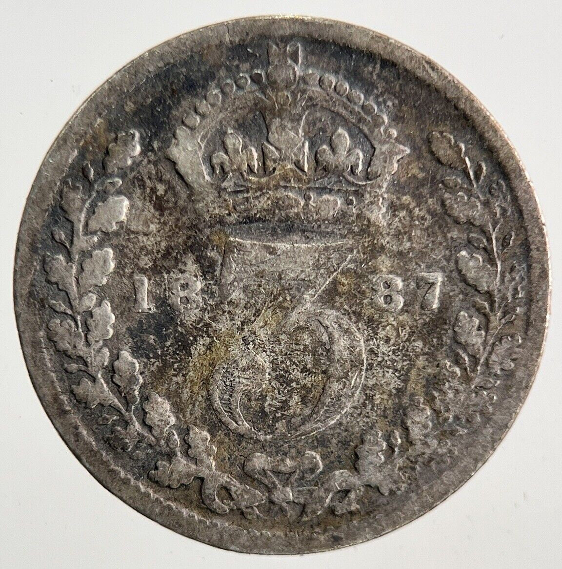 1887 Victoria Threepence Silver Coin | Collectable Grade