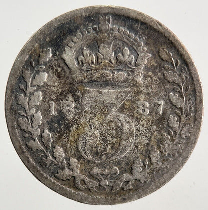 1887 Victoria Threepence Silver Coin | Collectable Grade