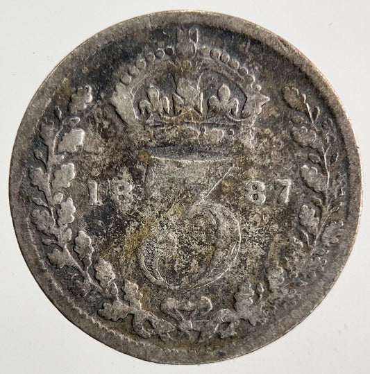 1887 Victoria Threepence Silver Coin | Collectable Grade