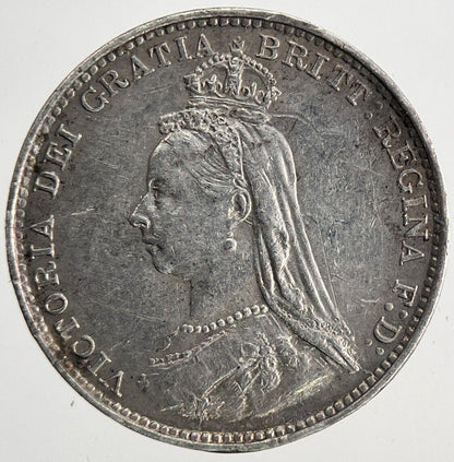 1887 Victoria Threepence Silver Coin | Very High Grade | a6801