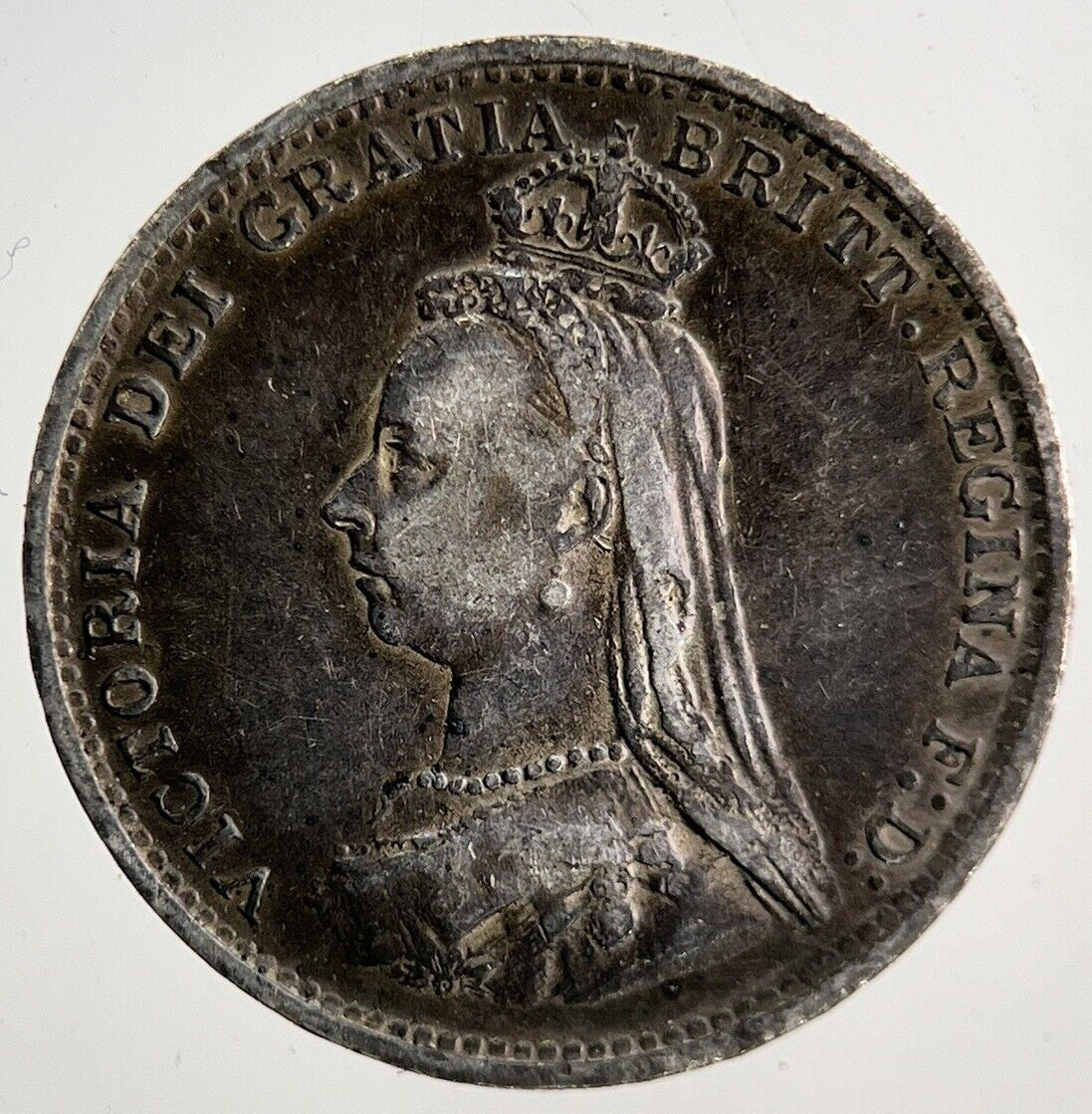 1887 Victoria Threepence Silver Coin | Fine Collectable Grade