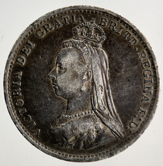 1887 Victoria Threepence Silver Coin | Fine Collectable Grade