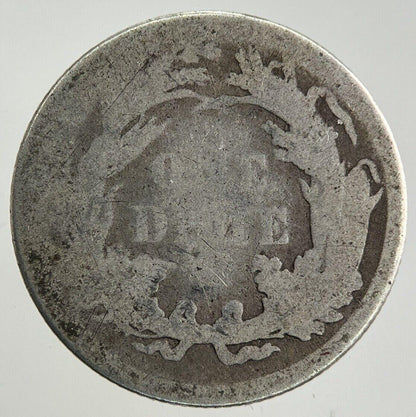 1888 US USA Seated Liberty Dime Silver Coin | Fair Grade