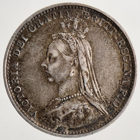 1887 Victoria Threepence Silver Coin | Very High Grade | a9033