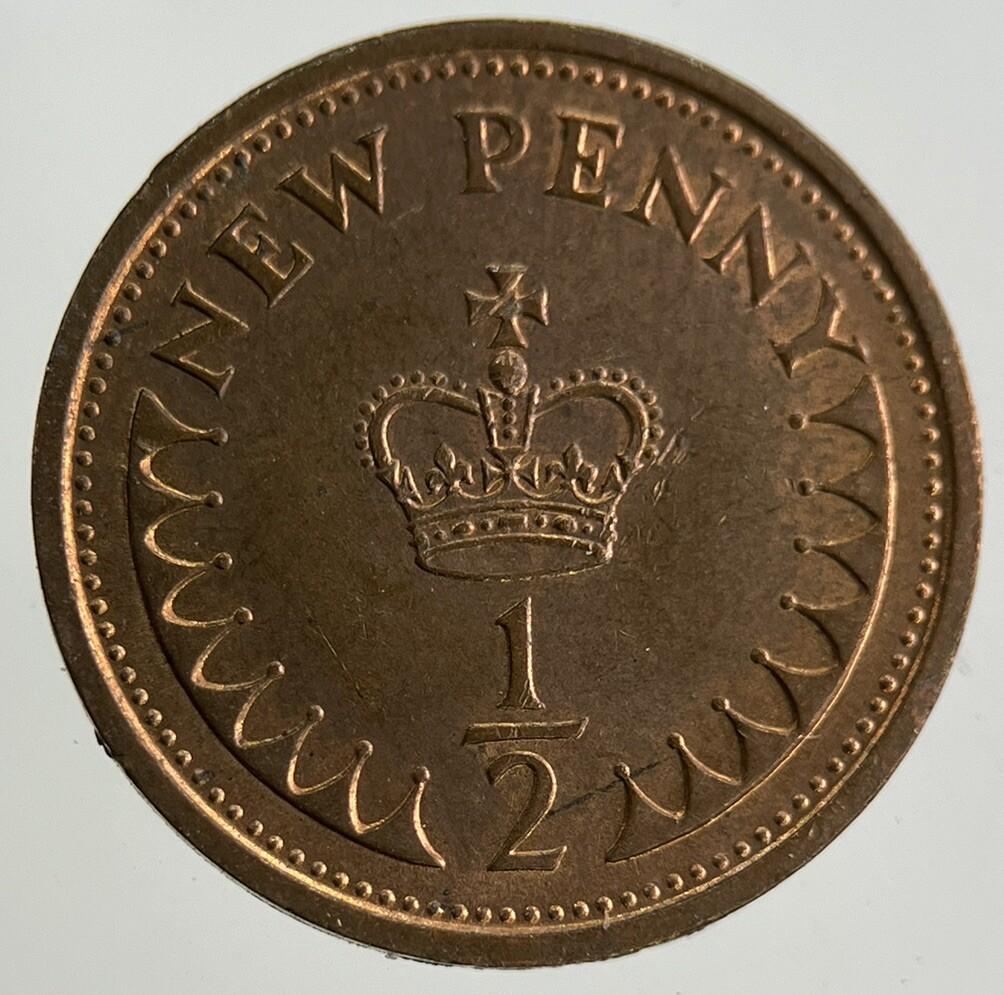 1979 Elizabeth II 2nd New 1/2 Half-Penny Coin | Fine Collectable Grade