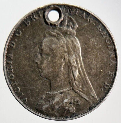 1888 Victoria Four-Pence Maundy Silver Coin | Fine Collectable Grade | a4621