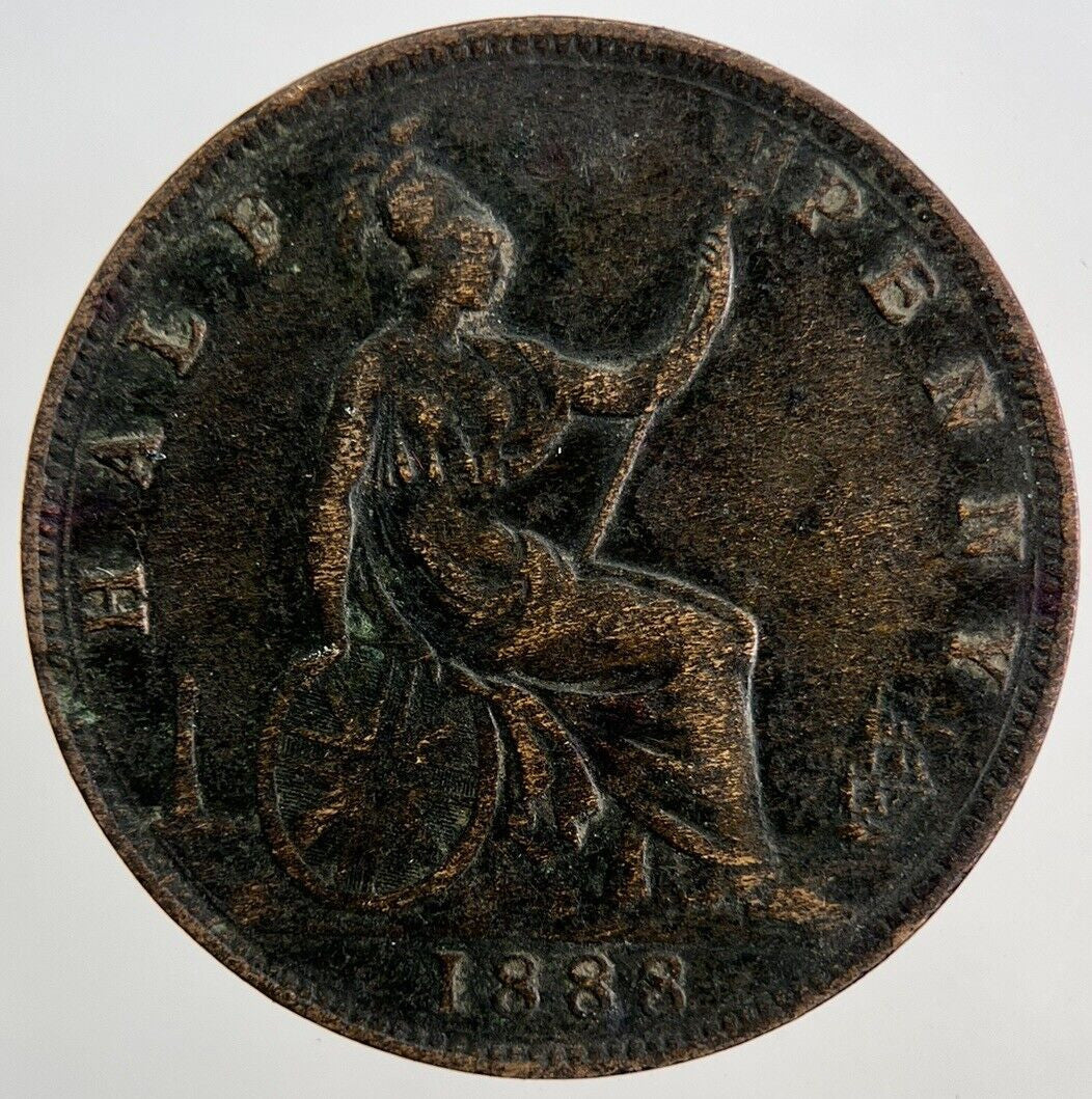 1888 Victoria Half-Penny Coin | Fine Collectable Grade
