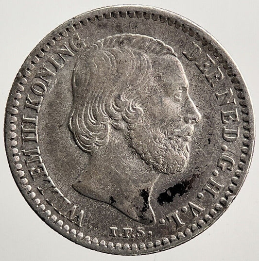 1889 Netherlands 10 Cents Silver Coin | Fine Collectable Grade | a3750