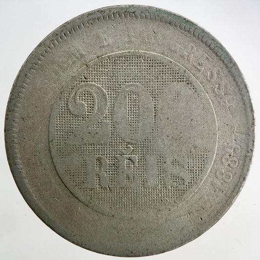 1889 Brazil 200 Reis Coin | Fair Grade